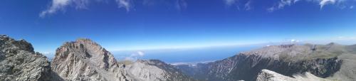 View from the highest mountain in greece, olympus