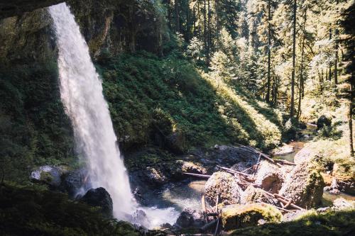 Behind the waterfall in a cave, Silver Falls State Park, Oregon  @itk.jpeg