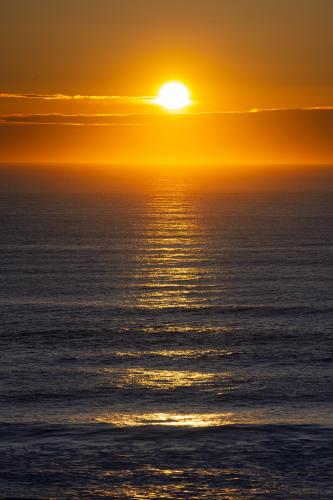 Sunrise off the coast of Massachusetts