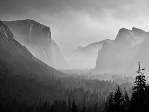 Yosemite Shrouded in Smoke - Yosemite National Park, CA USA