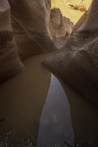 Pastel or pink slot canyon from Valley of Fire state park in Nevada