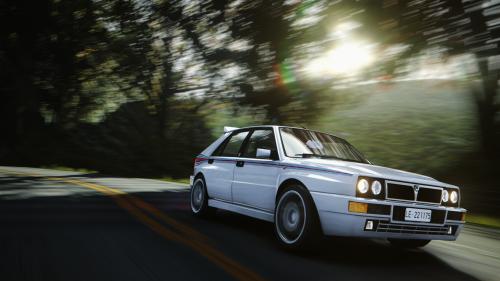 Lancia Delta Integrale on Japanese country roads