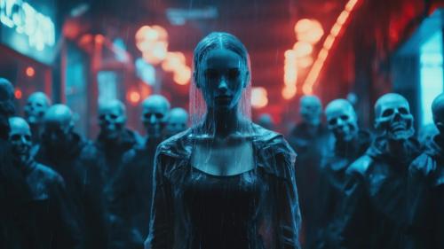 Halloween Cyberpunk Spookfest AI Generated