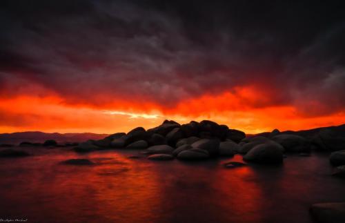 Rain of Fire on Lake Tahoe