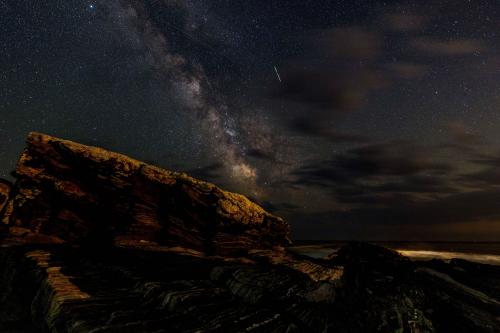 Milky Way at Pemaquid Lighthouse, Maine July 22,  OC