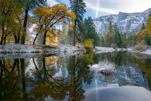 Seasons Merging to Paint a Perfect Picture of Yosemite National Park, California