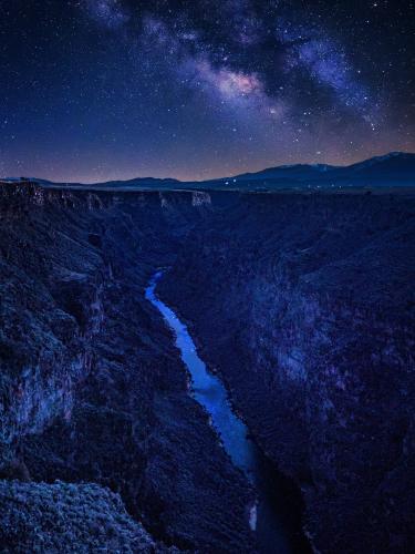Milky Way over Rio Grande Gorge, New Mexico