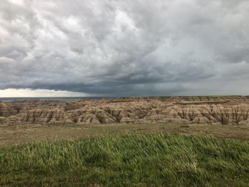 Storm over Badlands, South Dakota