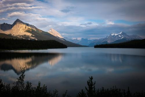 Lake Maligne in Jasper National Park, Alberta Candada