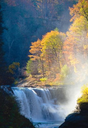 The lower fall at Letchworth state park, NY