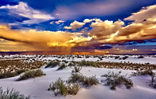 A Sunset at White Sands, New Mexico