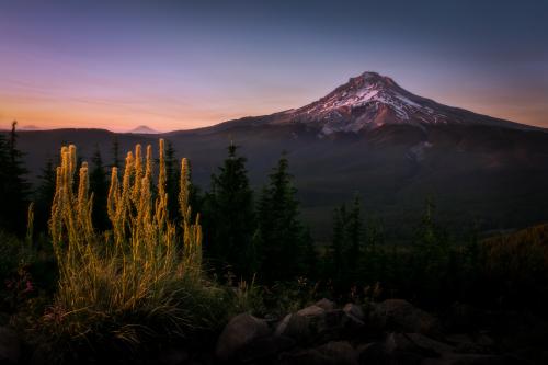 Last sunset of summer. Mount Hood National Forest