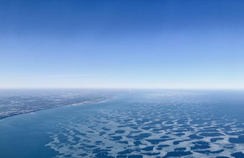 Ice Flows on Lake Michigan