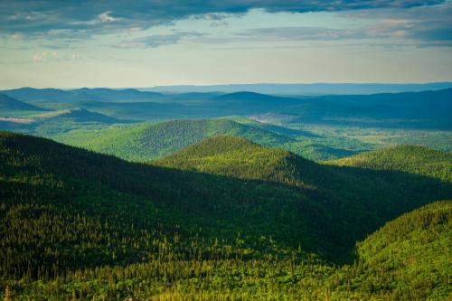 Golden hour from the highest point in New Brunswick, Canada