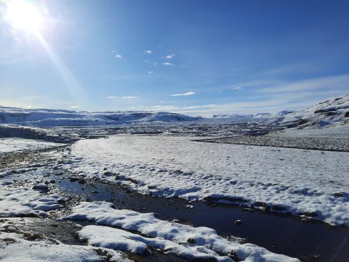Just the tongue of Iceland's Vatnajökull glacier is massieve