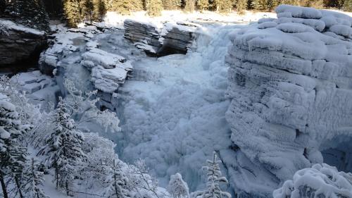 Frozen Athabasca Falls, Canadian Rockies