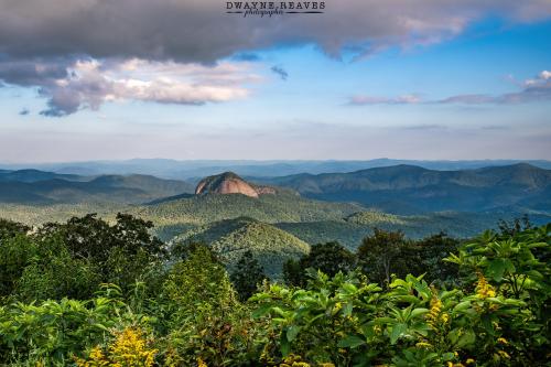 Looking glass rock over look on the blue ridge parkway 09/18/2022.