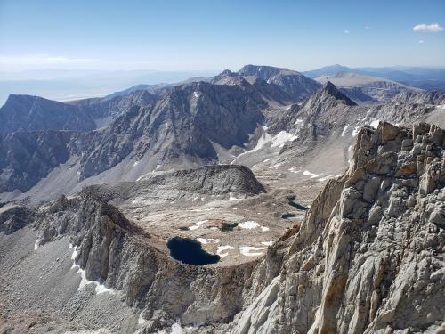 View from Mt. Whitney , highest point in the Lower 49 states