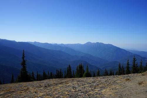 Mountain range near Port Angeles, WA