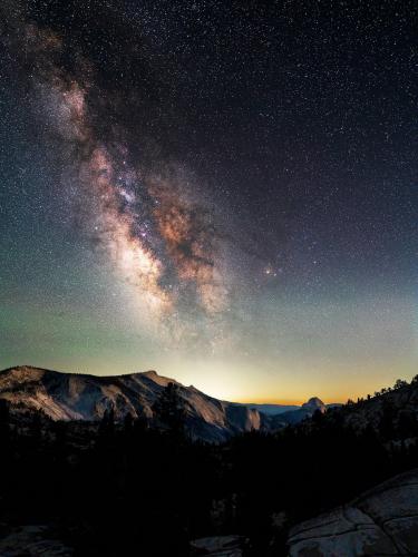 Moonset at Yosemite