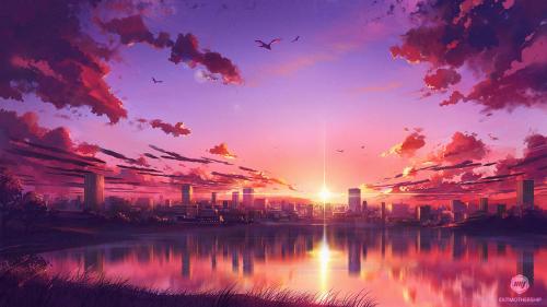 Anime Sunset