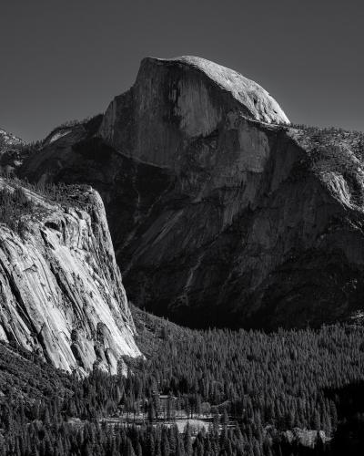 Black and White Half Dome, Yosemite