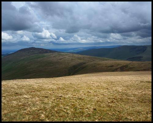 Endless views from the summit of High Pike: Lake District, England, UK