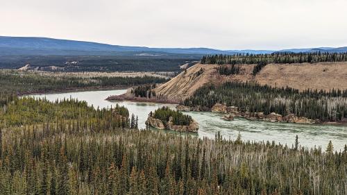 First time in the Yukon, Canada. Here are the Five Finger Rapids on the Yukon River, north of Carmacks, Yukon.