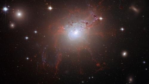 Hubble: Magnetic monster NGC 1275.