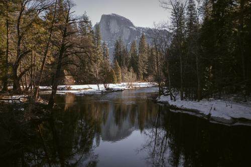 Late Winter's View off Sentinel Bridge, Yosemite National Park CA