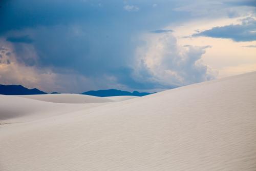 A Storm in the distance at White Sands National Park, NM, USA