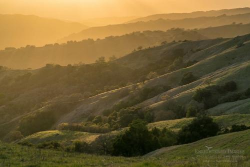 Sunset in the hills outside Silicon Valley, CA.