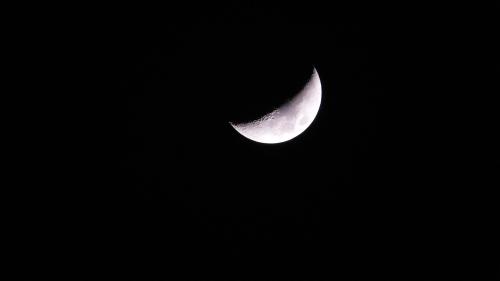 Photo of half moon