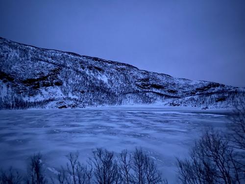 Huge frozen sea in the middle of nowhere, Norway