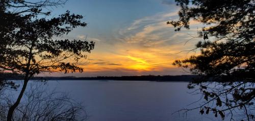 Winter sunset Akron Ohio February 15, 2022