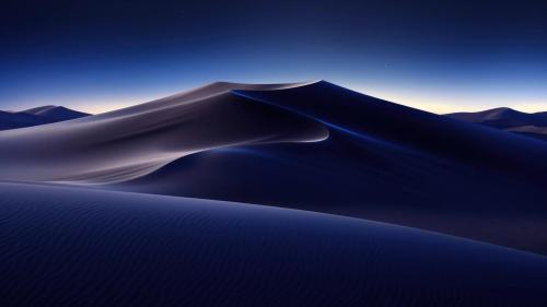 Sand Dunes By Night