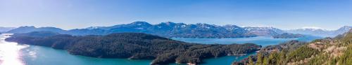 An 8 pic panoramic of Harrison lake from high above[] 