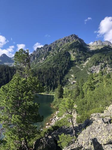 The view from Popradské Pleso, Slovakia Tatra Mountains