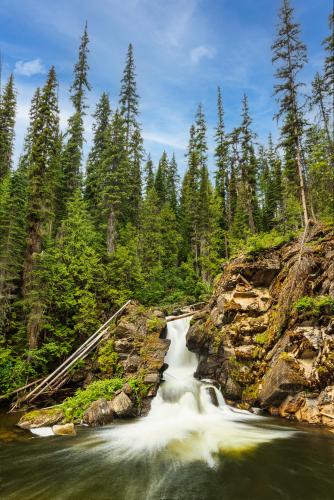 Lower Yaak Falls, Montana  [OC[