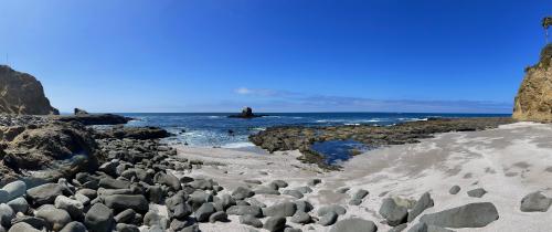 Two Rock Point at low tide, Laguna Beach, California, USA