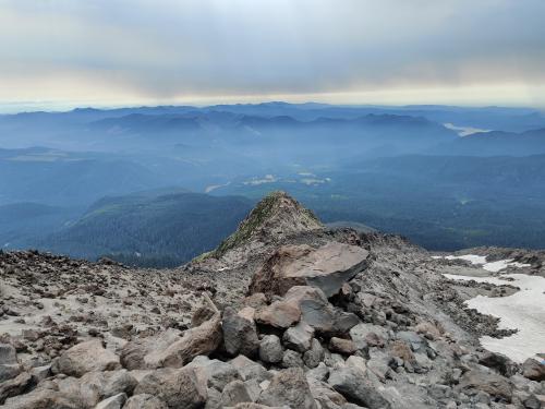 View from near the summit of Mt. St. Helens, WA