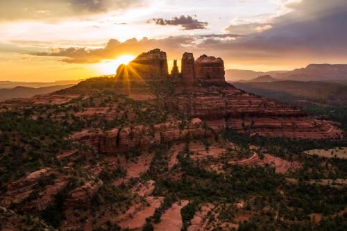 Sunset @ Cathedral Rock, Sedona, Arizona, USA  1920 x 1280