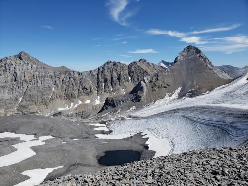 Mount Northover and its glacier, Alberta