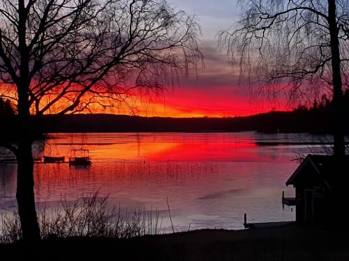 Picture my dad took from his house earlier this year, sweden nordsjön benareby