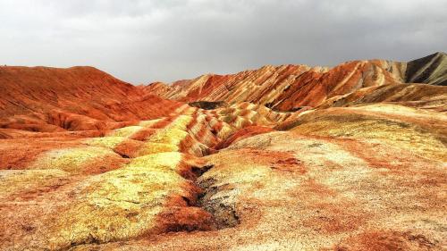 The rainbow mountains of Zhangye, China