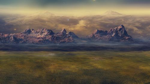 Future Earth  4k - AI manipulation of a photo I took of the Teton Range, Jackson Hole, WY