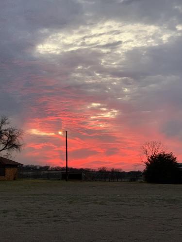 Big Texas pink sunset.