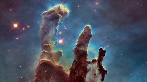 Hubble - Pillars of Creation, visible light version