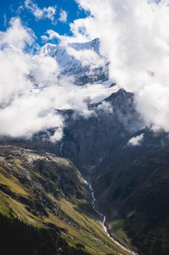 A cloudy valley in Switzerland  @transienttrekker