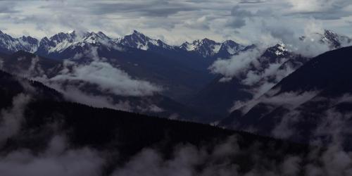 Olympic National Park looks so good under a moody low cloud cover